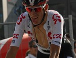 Andy Schleck während der 8. Etappe der Tour de Suisse 2008